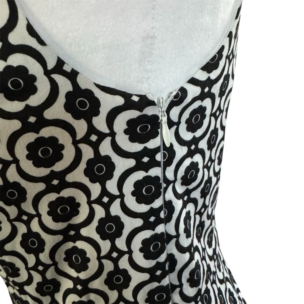 Nine West Black & White Geometric Sheath Dress Sleeveless - Picture 7 of 12